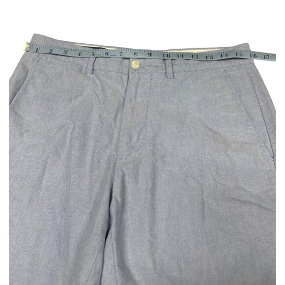 Polo by Ralph Lauren Preston Flat Front 100% Cotton Blue Chino Shorts Sz 31 - Picture 4 of 10